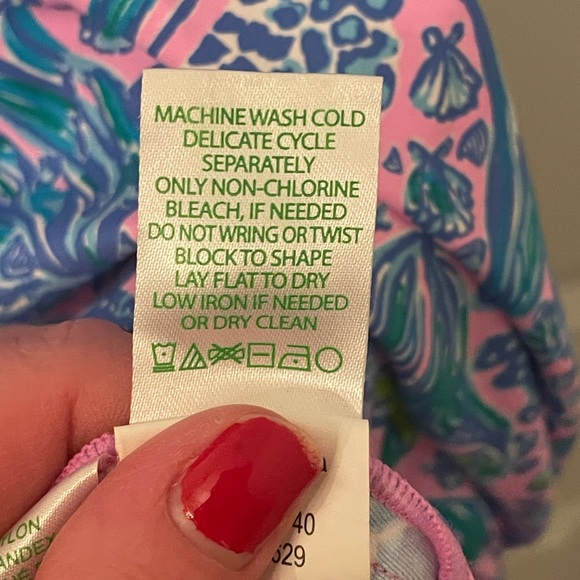 Lilly Pulitzer Pink and Blue Swim Cover-Up - Picture 7 of 9